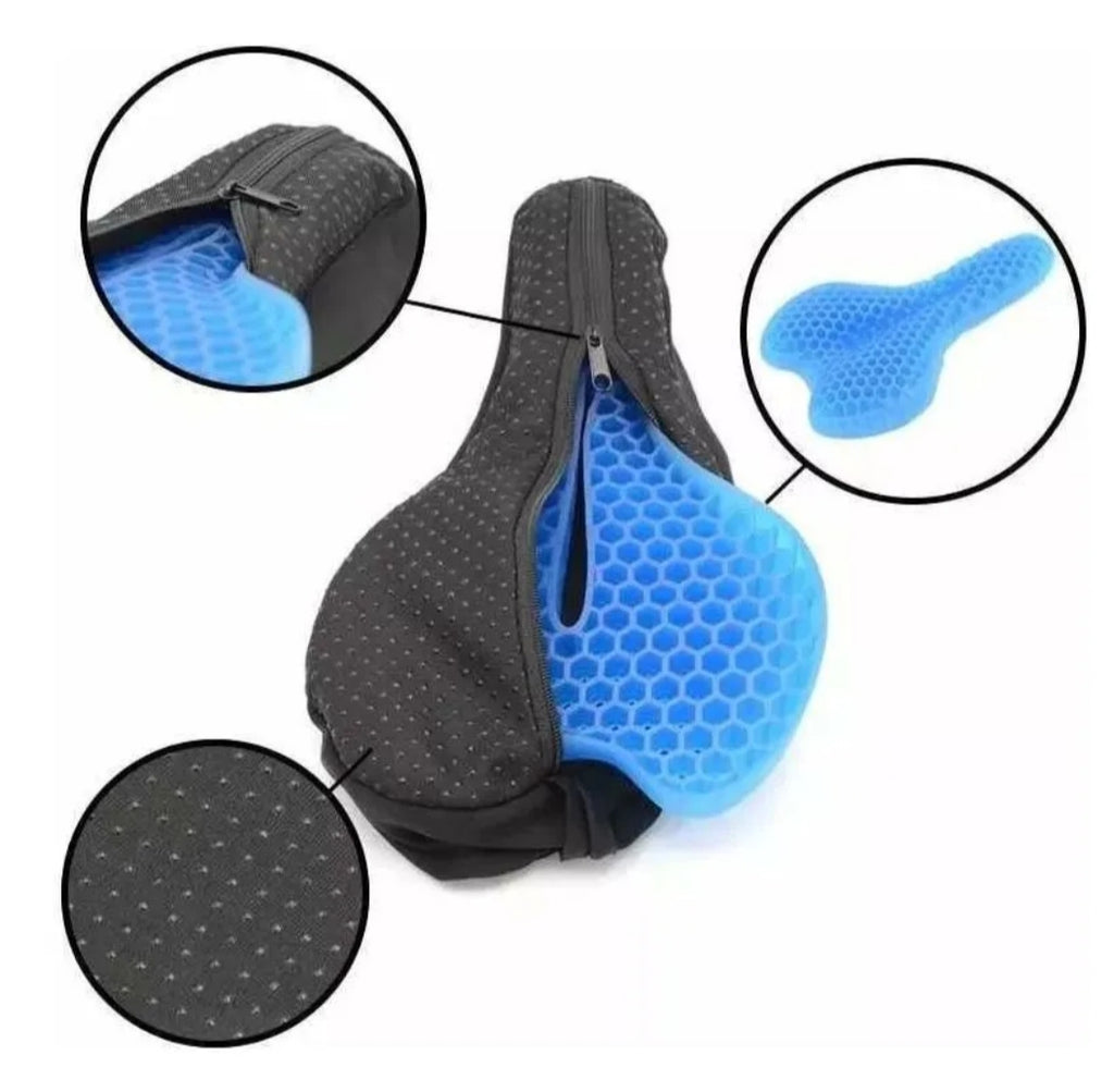 Cojín de gel para asiento de bicicleta
